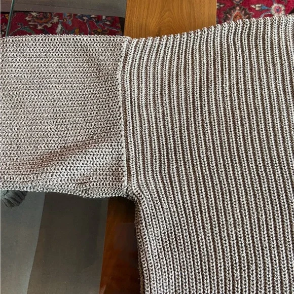 Lord & Taylor Gray Ribbed Sweater - Picture 7 of 8